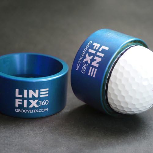 LineFix360 (BLUE) Golf Ball Alignment Marker – Precision 360° Line Tool for Enhanced Putting Accuracy