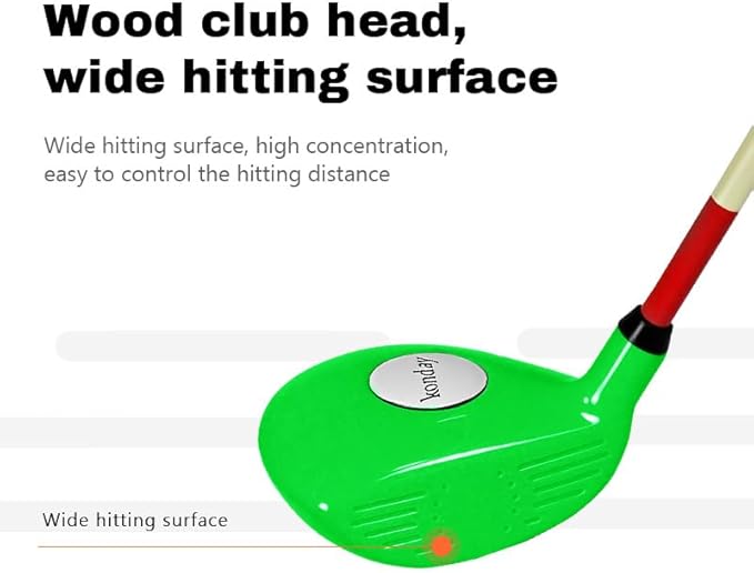 Kids Golf Clubs Set Children Golf Set Yard Sports Tools Three Clubs with Carry Bag and Soft Balls