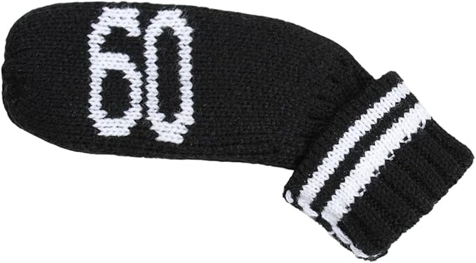 Scott Edward 1/7/10 Pcs Knitted Golf Club Head Covers for Irons Wedge Cuteness and Basically Socks Shape Washable Golf Club Head Protector on Classic Stripes Style，Double Sided Customization