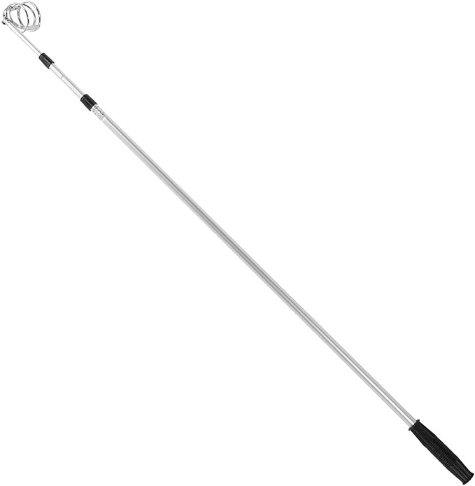 3 Section Telescopic Golfball Scooper Aluminium Alloy Ball Pick Up Stadium Supplies