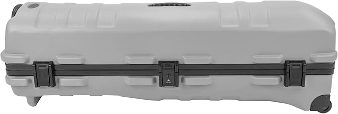 SKB Staff ATA Hard Shell Plastic Golf Travel Case for Cart Bags with Wheels - Heavy-Duty Rolling Club and Driver Carrier for Airline Transport, Impact-Resistant with TSA Locking Latches