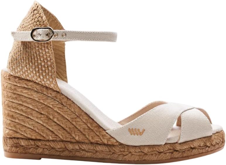VISCATA Aiguablava Canvas Wedges with Ankle Strap
