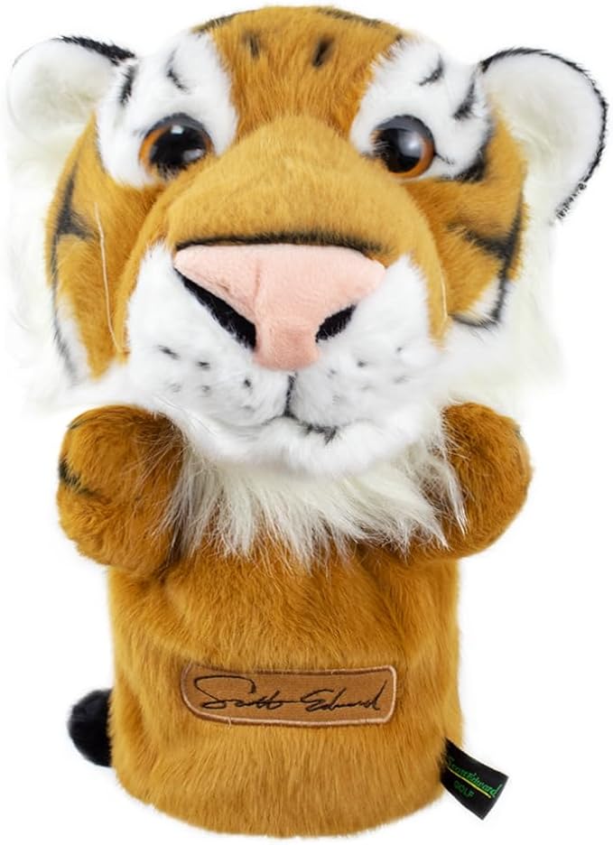 Scott Edward Golf Club Cover Fit Well for Driver or Fairway Wood Golf Club, Funny Cute Animal Design Soft Functional Golf Headcover Stylish Protection for Your Clubs for Men and Women