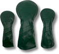 Vintage Golf Club Head Covers – 3 Pack Set – Premium Classic PU Leather – Fits Drivers, Fairway Woods, Hybrids – Durable, Stylish Protection