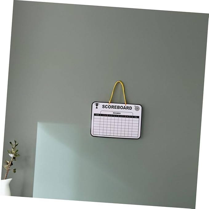 BESPORTBLE 2pcs Double-Sided Reusable Golf Scoreboard for Boys and Girls Dry Erase Writing Board for Score Tracking Lightweight Portable Design for Indoor and Outdoor Golf Practice
