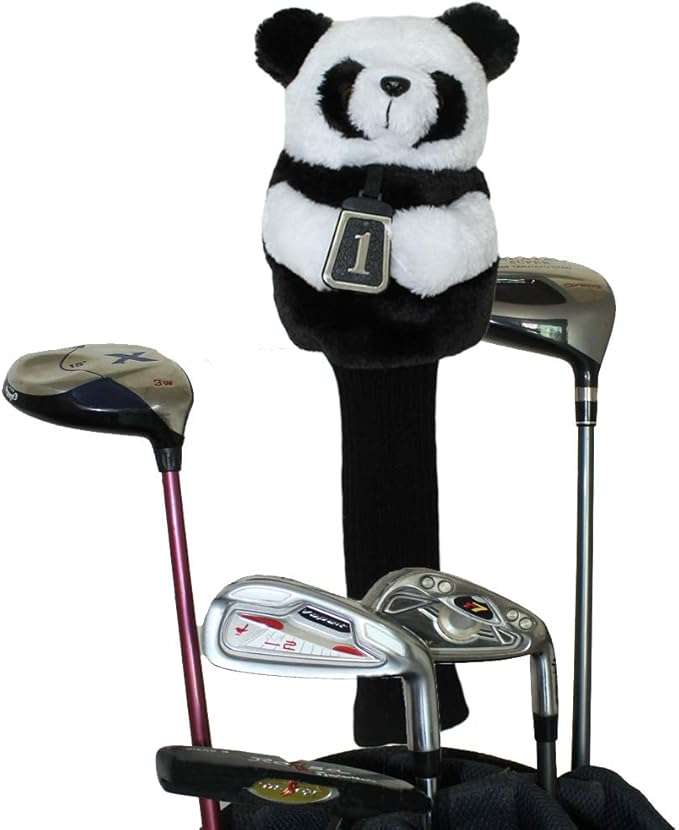 Scott Edward Golf Club Cover Fit Well for Driver or Fairway Wood Golf Club, Funny Cute Animal Design Soft Functional Golf Headcover Stylish Protection for Your Clubs for Men and Women