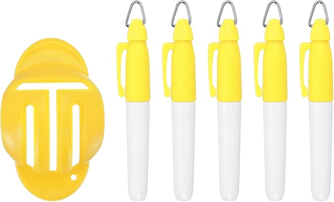 PATIKIL Golf Ball Line Marker Tool, Golf Ball Alignment Marking Tool Golf Ball Liner with Line Marker Stencil for Ball Markers