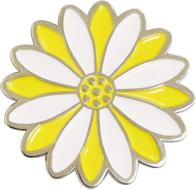 Flower Golf Ball Marker with Golf Hat Clip for Your Friend