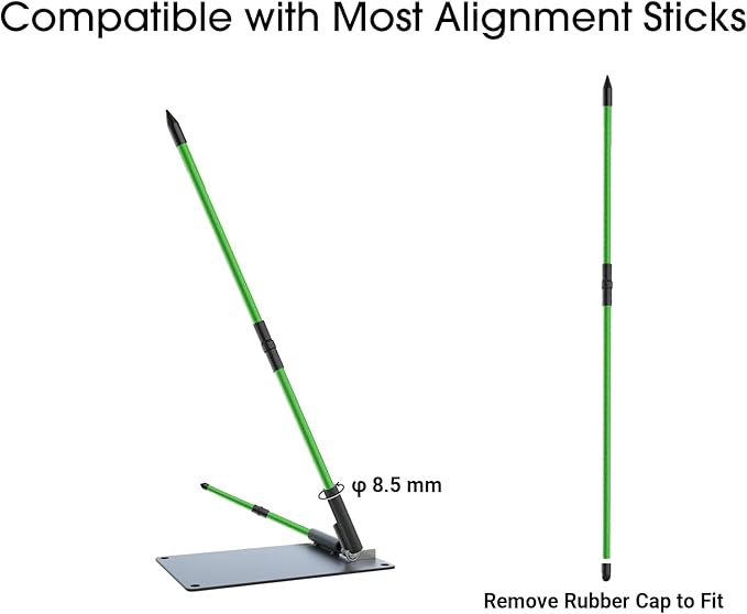 Adjustable Golf Swing Plane Trainer System for Practising Aiming Putting Swing