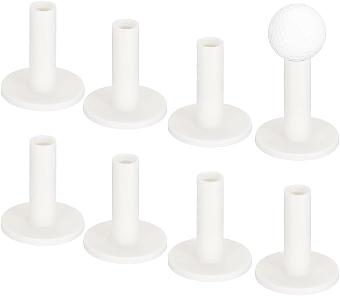 Rubber Golf Tees - Flexible Stable Ball Holder Use for Home & Outdoor & Indoor Tall Training Driving Range - [] Hitting Mats