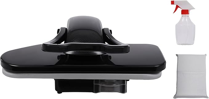 Intelligent Steam Press, 1600W Steam Iron Pressing Machine with Diamond Pattern Heating Plates Removable Water Tank and Overheating Protection Clear Touch Screen Digital Fabric Press for Bedroom Etc