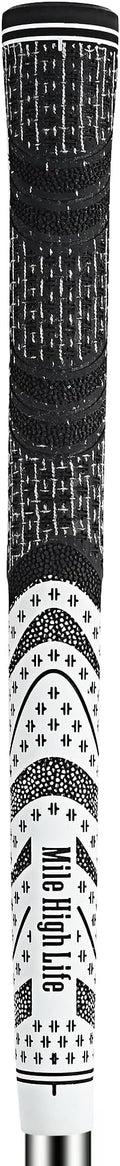 Mile High Life Golf Grips 13 Pack / 3 Pack - All-Weather Soft Rubber Golf Club Grips - High Shock Absorption, Enhanced Traction - Standard, Midsize & Jumbo Size (Core 0.58"-0.61")