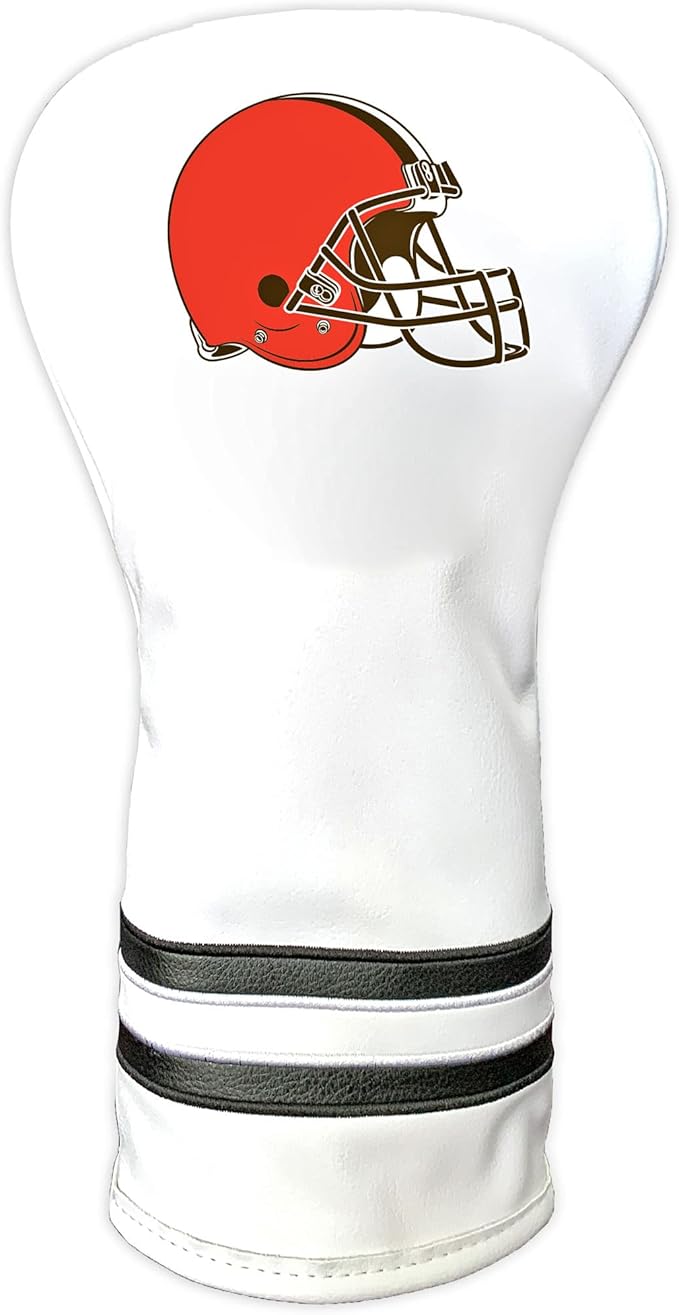 Team Golf NFL White Vintage Driver Golf Club Headcover, Form Fitting Design, Retro Design & Superb Quality