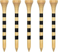 Wooden Golf Tees 3-1/4", 2-3/4", 2-1/8", 1-1/2" Available, 100 Count (Natural Color, White, Black, Blue, Red, Green, Yellow, Pink, Orange)