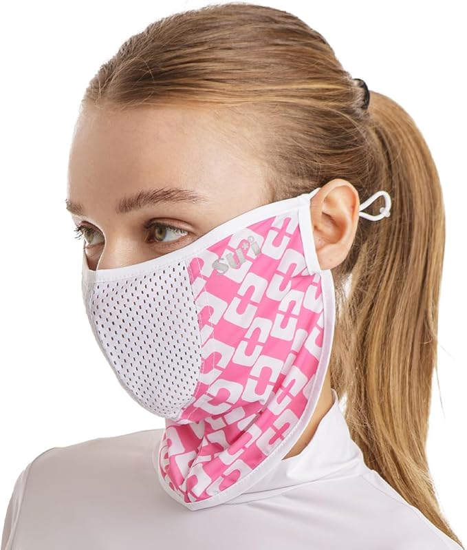 KOREA (Type V) UV Sun Protection Balaclava Half Face Mask - For Golf, Hiking, Running, Cycling & Outdoor Sports