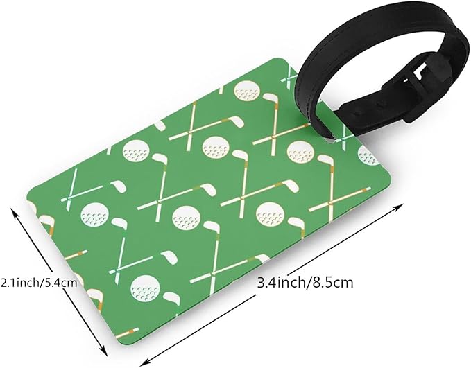 Golf Luggage Tag Suitcase Identify Labels Personalized Travel Bag Tag 2.5X4.1Inch
