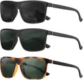 KALIYADI Polarized Sunglasses for Men and Women, Mens Sun Glasses with UV Protection for Driving Fishing Golf (3 Packs)
