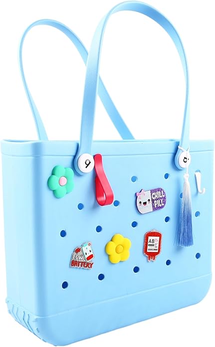 Acrylic Decoration Accessory for Bogg Bag and Simply Southern Tote,Insert Bag Charm for Beach Handbag Tote Bag