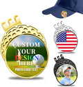 Personalized Golf Ball Marker Hat Clip – Custom Magnetic Ball Marker with Your Photo, Name, Logo or Initials – Unique Golf Gift for Men, Dad, Coach, Golfer