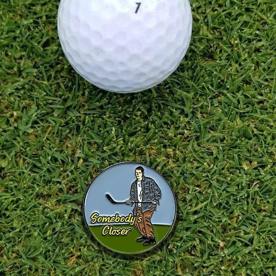 Balanced Co. Funny Golf Hat Clip with Enamel Magnetic Ball Marker