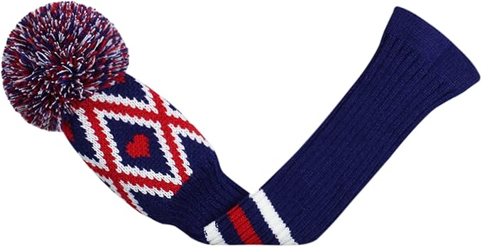 Scott Edward Knit Golf Head Covers for Woods Set of 3 Fits Well Driver(460cc) Fairway Wood and Hybrid(UT) The Perfect Change for Golf Bag