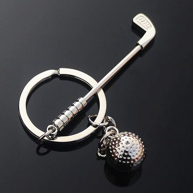 Mini Cute Golf Keychain Golf Ball Key Ring Birthday Christmas Gifts for Men Women Boys Girls