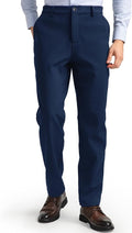 HISDERN Heat 701 Men's Thermal Golf Pants Stretch Fleece 30"/32" No Iron Comfy for Winter Business Casual with Pocket