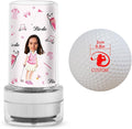 Custom Golf Ball Stamps Personalized Self-Ink Long Lasting Golf Ball Markers Customizable Funny Case Icon Sticker Golf Ball Stamper