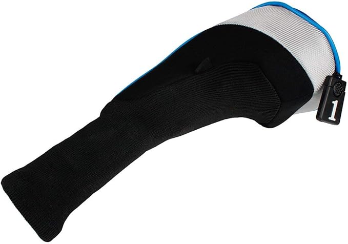 Andux 5pcs/Set Mesh Golf 460cc Driver Fairway Wood Club Head Covers Long Neck with No. Tags