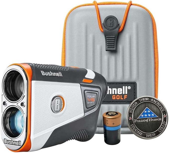 Bushnell Tour V6 / Tour V6 Shift Laser Golf Rangefinder with Wearable4U Bundle