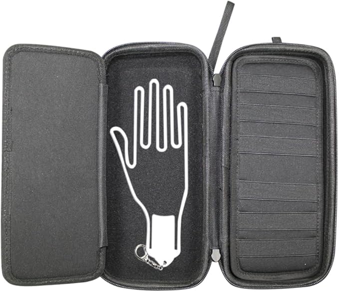 Scott Edward Golf Glove Case Holder with Golf Glove Shaper Protective Golf Accessories Case Bag Hard Case Organizer with Storage Slots for Balls, Tees, Markers, Golf Gifts for Men & Women