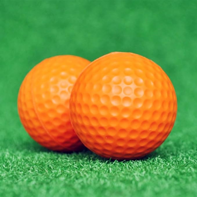 10 Pack Pu Foams Golf Practice Ball Realistic Feel Flight Training Ball for Indoor Outdoor Ball Colored