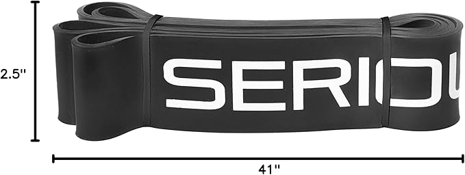 SERIOUS STEEL FITNESS Assisted 41" Pull-Up Band, Resistance & Stretch, Powerlifting & Pull-up Assist Loop (Single Band)