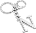 LAXPICOL Gold Letter A-Z Keychain for Women Bag Charms Purse Charms For Handbags Metal Alphabet Initial Letter Keychain