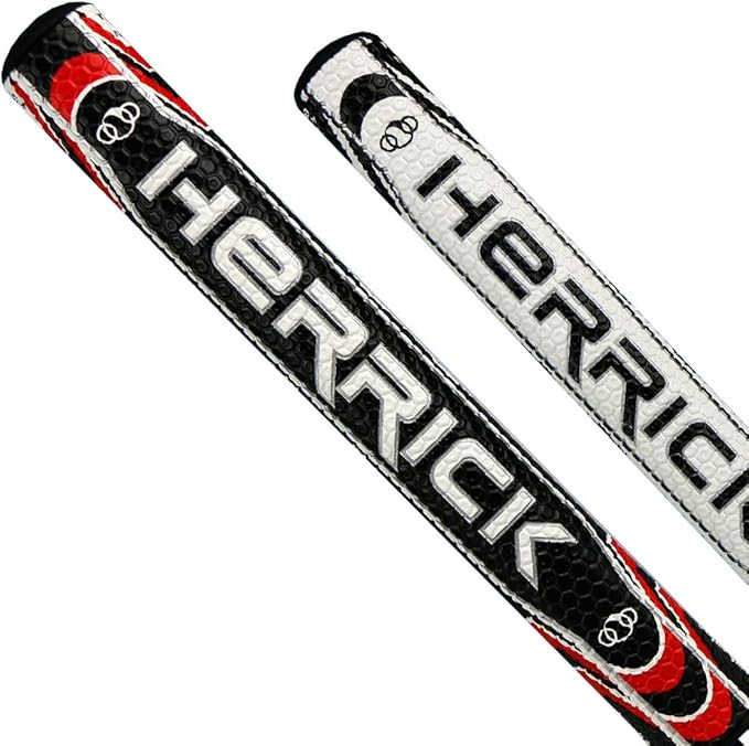 Golf Club Putter,Men Right Hand Golf Club,with Black Red HeadCovers PU Grip CNC Steel Mallet Professional