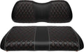 Golf Cart Vinyl Replacement Seat Covers fits Club Car Precedent 2004+, Diamond Front Seat Cover Black Stitching Durable Breathable & Easy to Clean