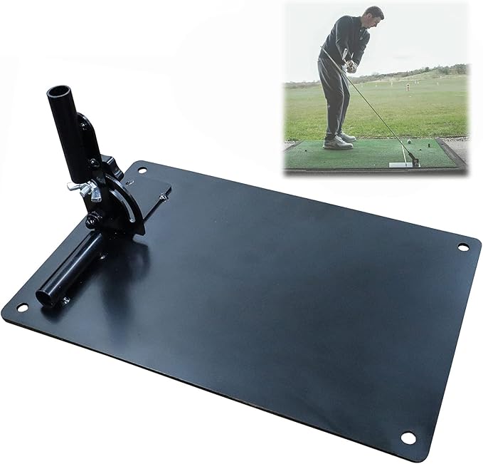 Amy Sport Golf Practice Plate Swing Plan Trainer Alignment Stick Holder Durable Metal Training Equipment Golfing Accessory