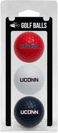 Team Golf NCAA Regulation Size Golf Balls, 3 Pack, Full Color Durable Team Imprint