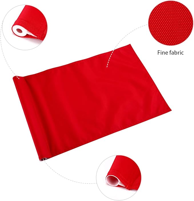 Green Golf Training Flag, Nylon Putting Green Target, Indoor/Outdoor Backyard Garden Portable, 19.7" x 13.4"