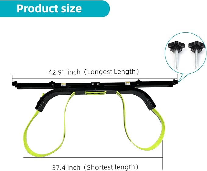Universal Golf Bag Holder Attachment No-Drilling Required for EZGO, Club Car, and Yamaha, Adjustable Rear Seat Golf Cart Club Holder.