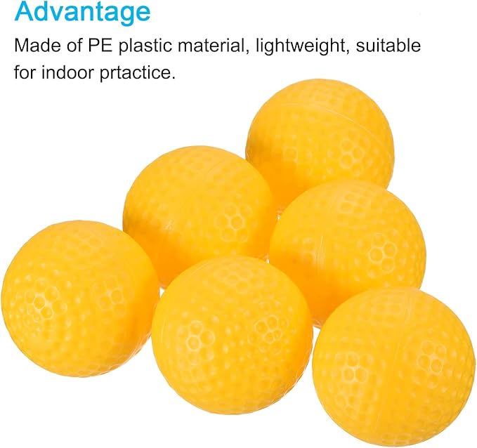 PATIKIL Golf Practice Balls, Hollow Flight Training for Indoor Swing Practice