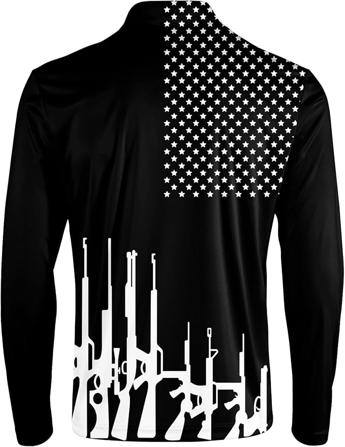 Men's Long Sleeve Golf Shirt Quick Dry 3 Button Work Fishing Outdoor Casual Collar Shirt