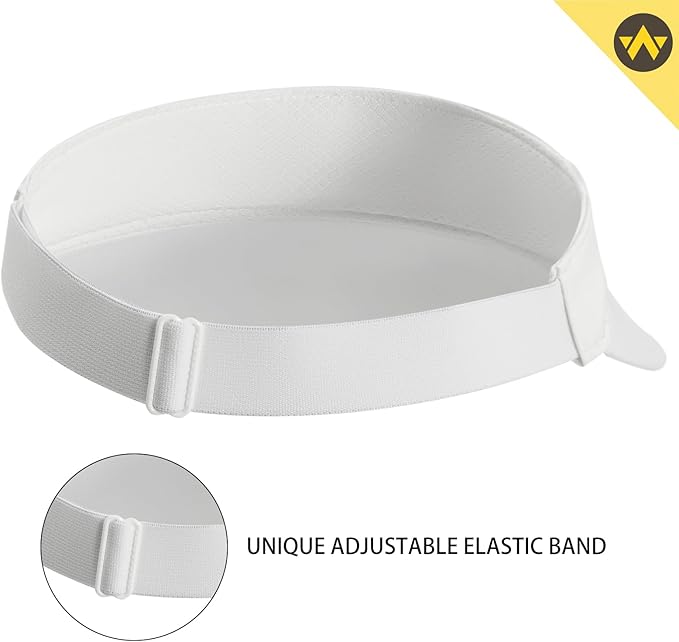 WANDER Running Sun Visor Hats Wide Brim UV Protection Sports Golf Tennis Elastic Band Mesh Cap for Women