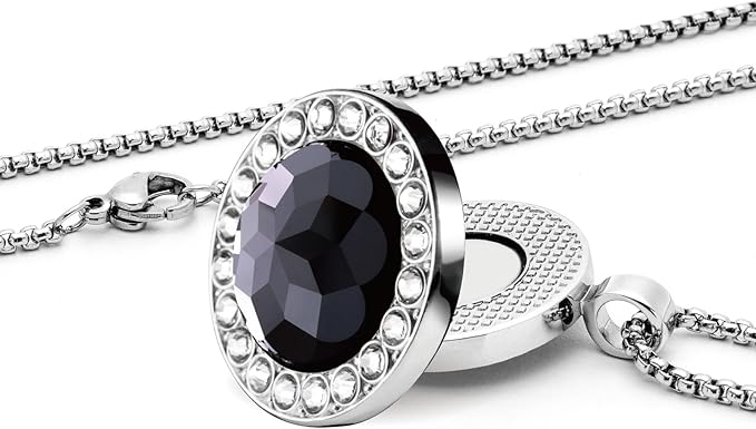 Golf Ball Marker with Ceramic Crystal Ball Marker Necklace (20mm Small Size) Gifts Accessories Women Golfers