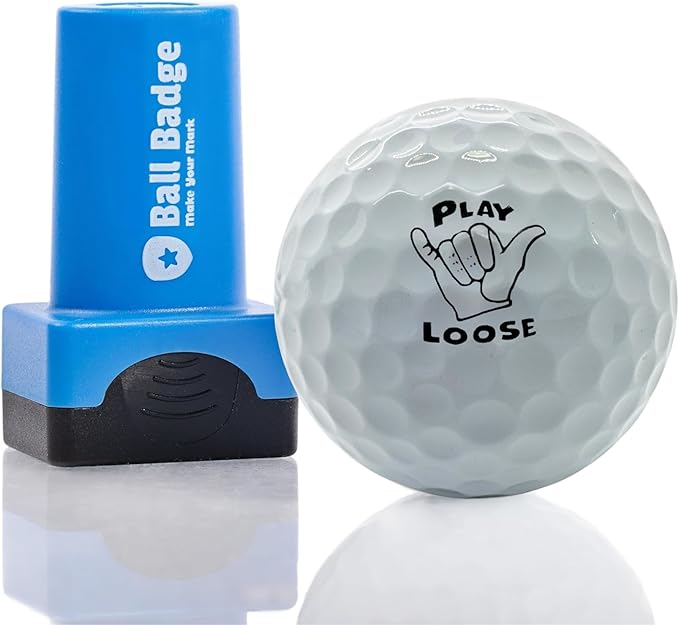 Ball Badge - Golf Ball Stamp (The Golf Series), Golf Ball Marker, Reusable Golf Ball Marking Tool to Identify Golf Balls