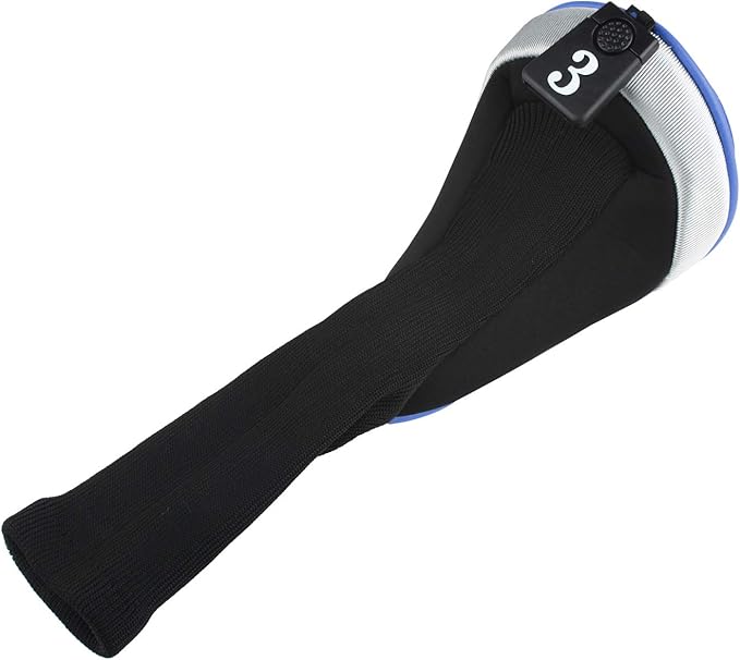 Andux 6pcs/Set Golf Club Head Covers Woods Drivers Fairway Hybrid Set Long Neck (3 Hybrid + 3 Woods)