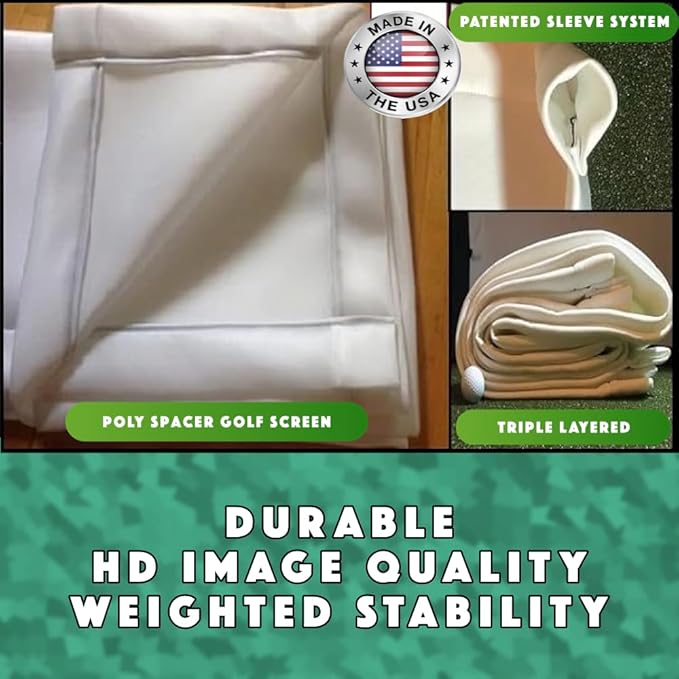 SPECTRUM GOLF SIMULATORS- Golf Impact Screen Poly Spacer for Golf Simulator-RAW Material-US Made-Fits Most Golf Cages