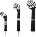 LeFeng 3Pcs Golf Club Covers, Knitted Golf Club Covers for 460cc Driver Fairway Woods and Hybrid