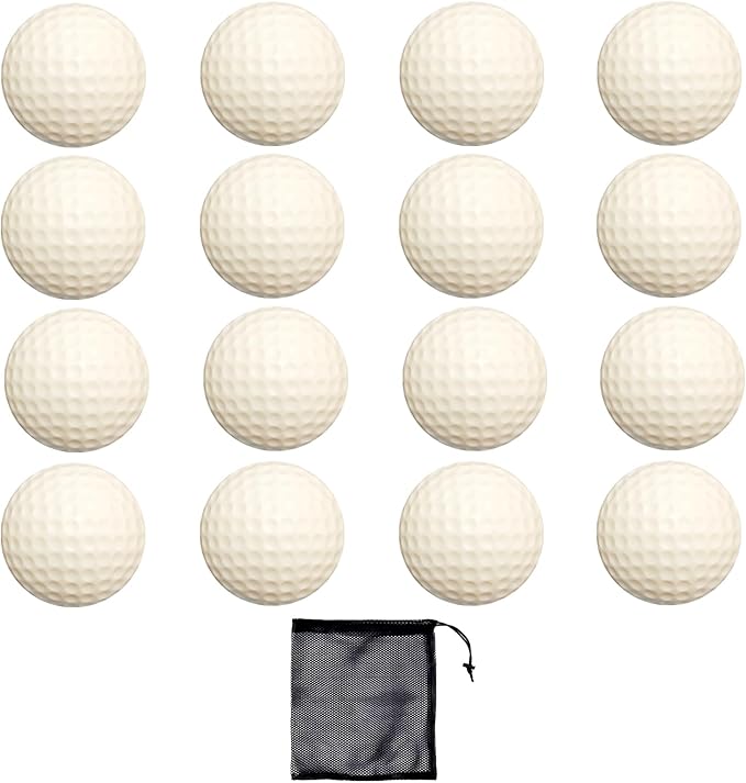 Foam Golf Practice Balls 16 or 54 Pack Soft Limited Flight Golf Balls, Perfect for Indoor and Backyard Swing Practice!…