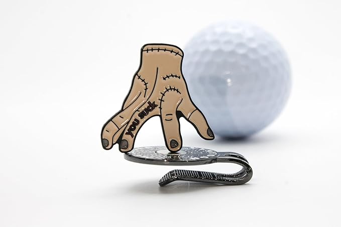 Funny Golf Ball Marker + Premium Magnetic Hat Clip | Unique Gift for Men & Women Golfers | Hilarious Golf Accessory for Any Golfer | NEW Designs!